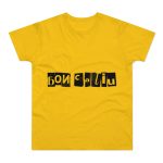 Camiseta hombre punto liso - Amarillo dorado - Camiseta «Bon caliu»