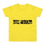Camiseta hombre punto liso - Amarillo solar - Camiseta «Bon caliu»