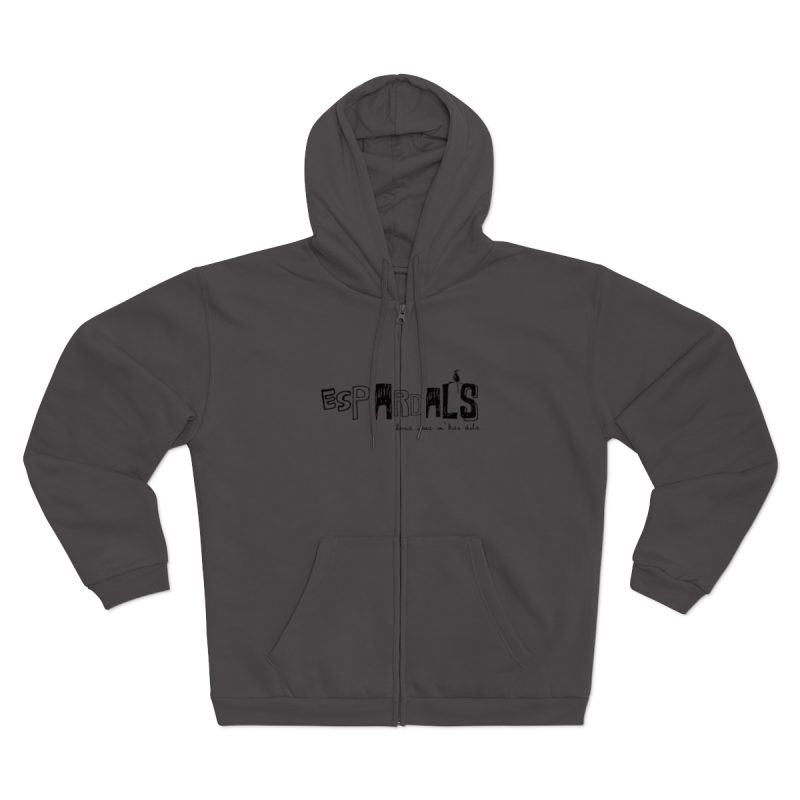 Sudadera capucha con cremallera premium - Antracita - Espardals — Bona cosa m’has dita Sudadera capucha con cremallera premium - Antracita - Espardals — Bona cosa m’has dita