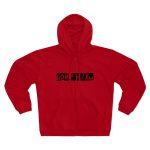 Sudadera capucha con cremallera premium - Rojo - Camiseta «Bon caliu»