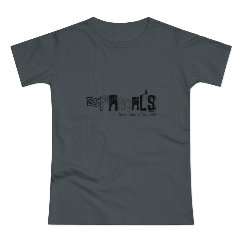 Camiseta mujer punto liso - Gris oscuro - Espardals — Bona cosa m’has dita Camiseta mujer punto liso - Gris oscuro - Espardals — Bona cosa m’has dita