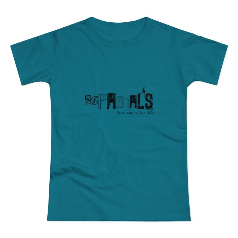 Camiseta mujer punto liso - Azul diva - Espardals — Bona cosa m’has dita