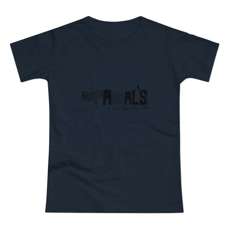 Camiseta mujer punto liso - Azul marino - Espardals — Bona cosa m’has dita