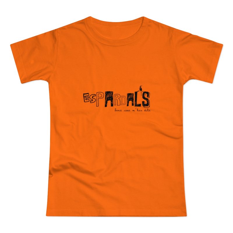Camiseta mujer punto liso - Naranja - Espardals — Bona cosa m’has dita