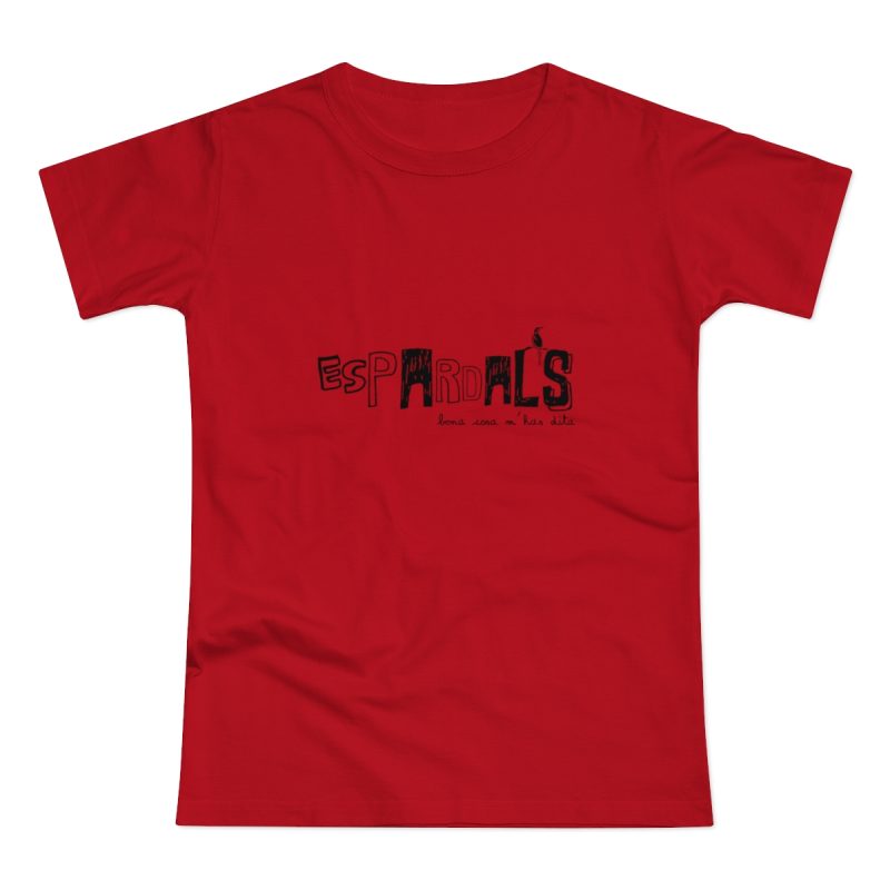 Camiseta mujer punto liso - Rojo - Espardals — Bona cosa m’has dita