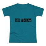 Camiseta mujer punto liso - Azul diva - Camiseta «Bon caliu»