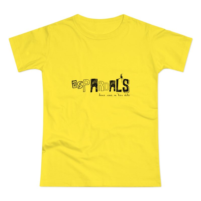 Camiseta mujer punto liso - Amarillo solar - Espardals — Bona cosa m’has dita