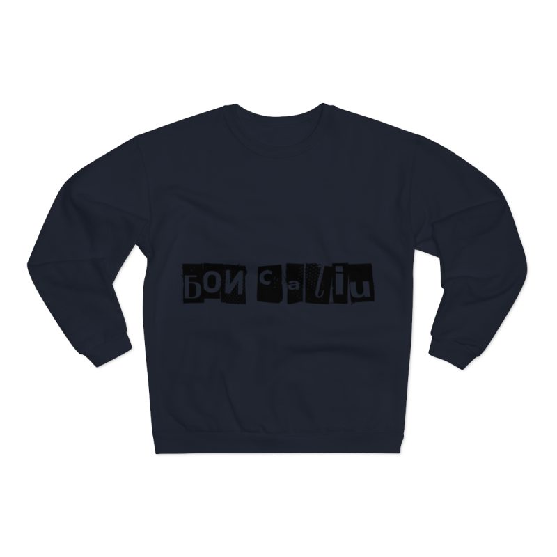 Sudadera cuello redondo premium - Azul marino - Camiseta «Bon caliu»