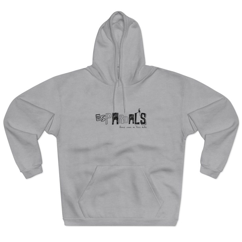 Sudadera con capucha cerrada - Gris jaspeado claro - Espardals — Bona cosa m’has dita