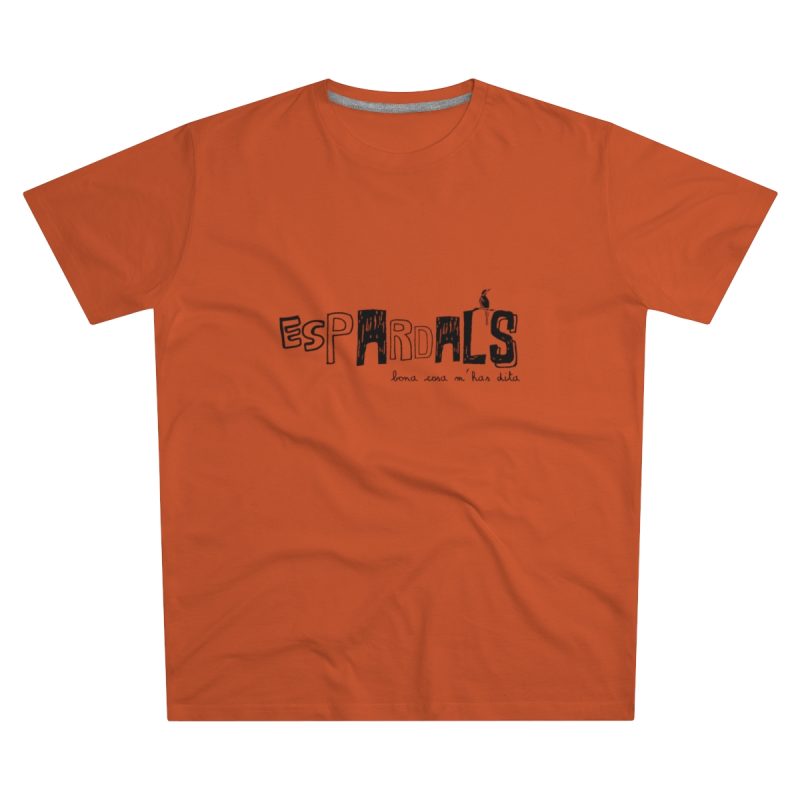 Camiseta hombre corte moderno - Naranja - Espardals — Bona cosa m’has dita