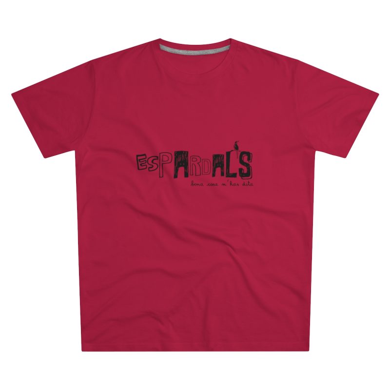 Camiseta hombre corte moderno - Rojo - Espardals — Bona cosa m’has dita