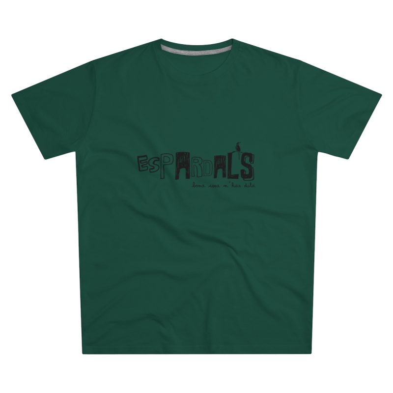 Camiseta hombre corte moderno - Verde botella - Espardals — Bona cosa m’has dita