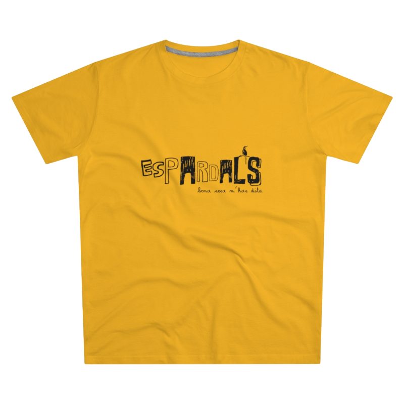 Camiseta hombre corte moderno - Amarillo girasol - Espardals — Bona cosa m’has dita