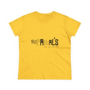 Camiseta mujer algodon medio - Amarillo margarita - Espardals — Bona cosa m’has dita