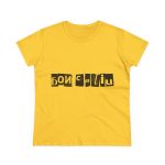 Camiseta mujer algodon medio - Amarillo margarita - Camiseta «Bon caliu»