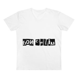 Camiseta hombre cuello de pico Presenter - Blanco - Camiseta «Bon caliu»