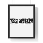 Poster enmarcado vertical - Negro - Camiseta «Bon caliu» Poster enmarcado vertical - Negro - Camiseta «Bon caliu»