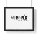 Poster enmarcado horizontal - Negro - Espardals — Bona cosa m’has dita