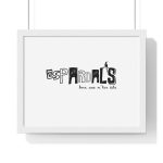 Poster enmarcado horizontal - Blanco - Espardals — Bona cosa m’has dita