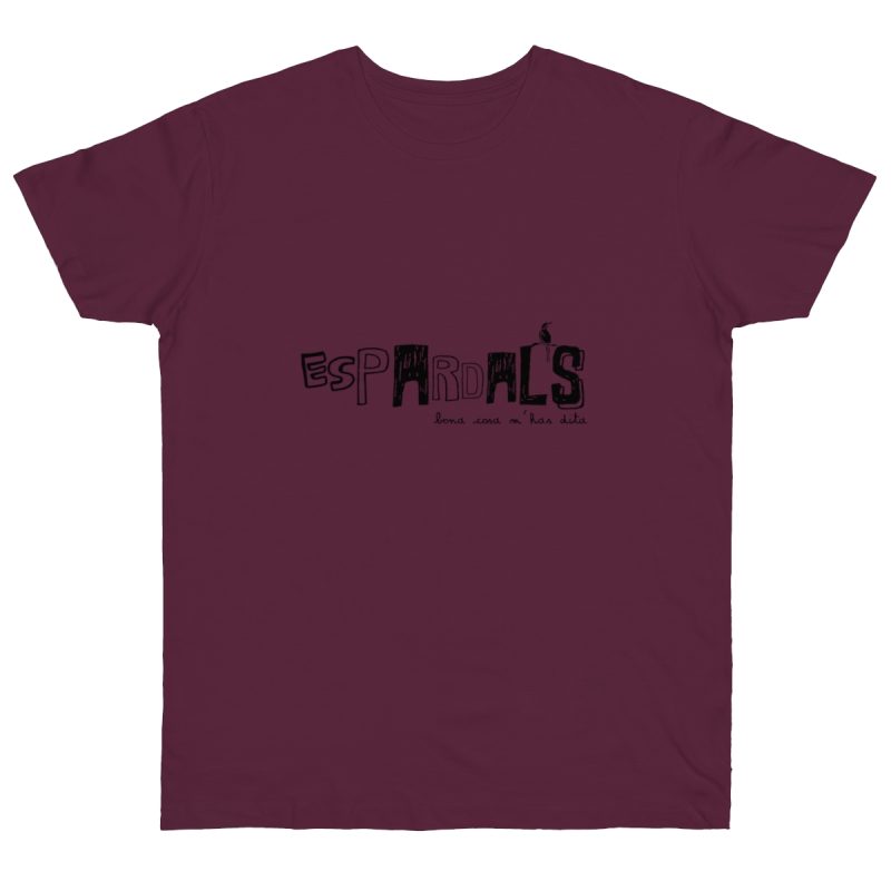 Camiseta punto liso - Burdeos - Espardals — Bona cosa m’has dita