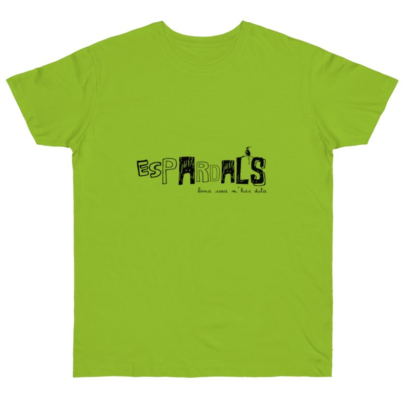 Camiseta punto liso - Verde orquidea - Espardals — Bona cosa m’has dita