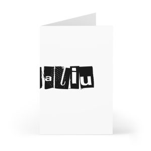 Tarjetas de felicitacion (7 uds.) - Camiseta «Bon caliu»