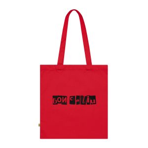 Bolsa de algodon organico - Rojo clasico - Camiseta «Bon caliu»