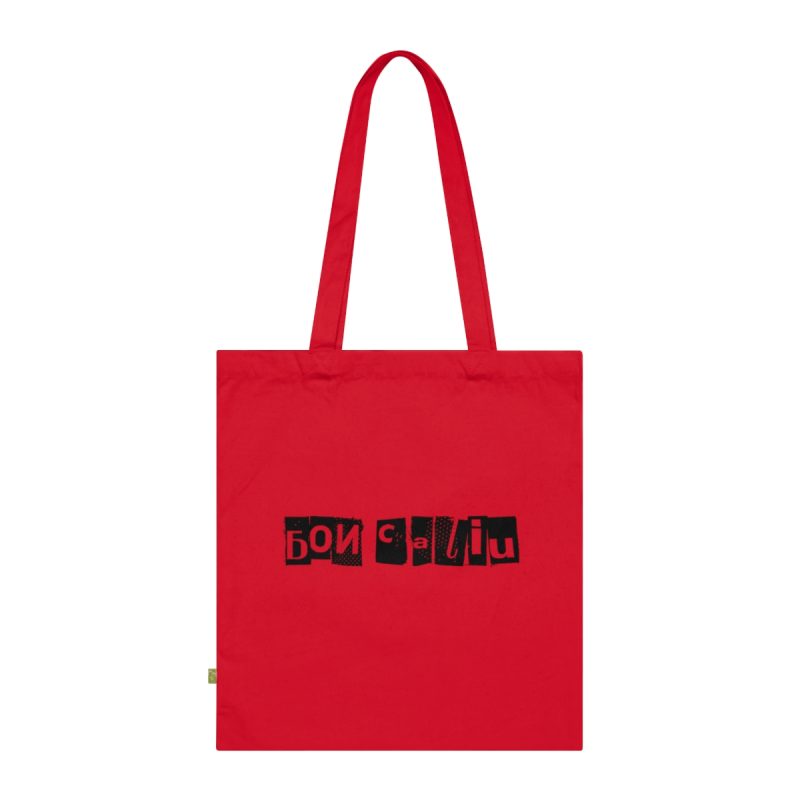 Bolsa de algodon organico - Rojo clasico - Camiseta «Bon caliu» Bolsa de algodon organico - Rojo clasico - Camiseta «Bon caliu»