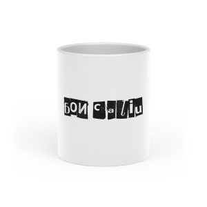 Taza con asa de corazon - Blanco - Camiseta «Bon caliu»