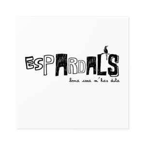 Pegatinas laminadas cuadradas - Espardals — Bona cosa m’has dita