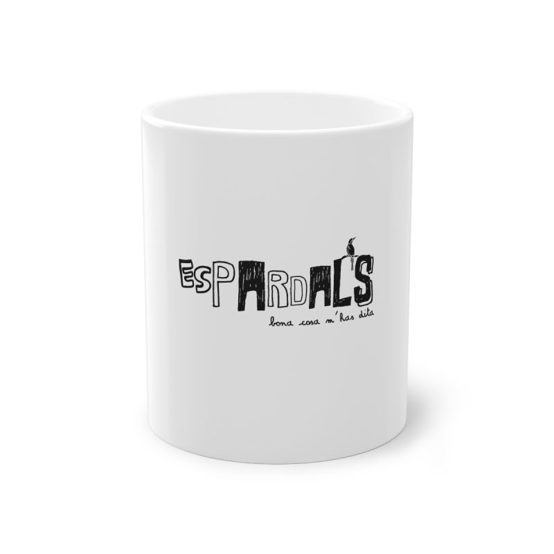 Taza estandar 325 ml - Blanco - Espardals — Bona cosa m’has dita Taza estandar 325 ml - Blanco - Espardals — Bona cosa m’has dita