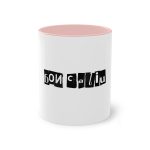 Taza bicolor - Rosa - Camiseta «Bon caliu»