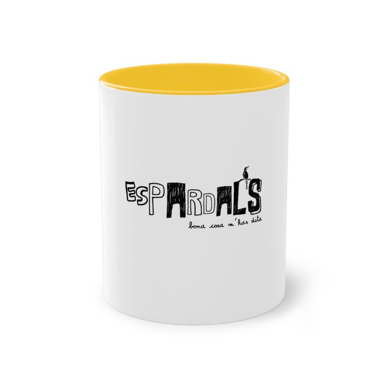 Taza bicolor - Amarillo dorado - Espardals — Bona cosa m’has dita