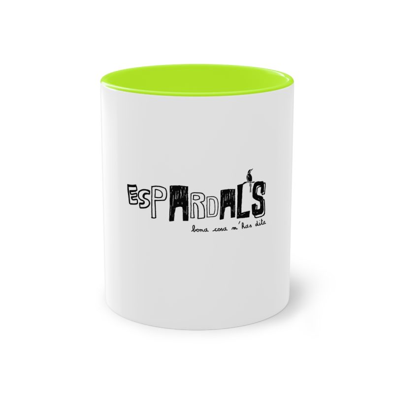 Taza bicolor - Verde claro - Espardals — Bona cosa m’has dita
