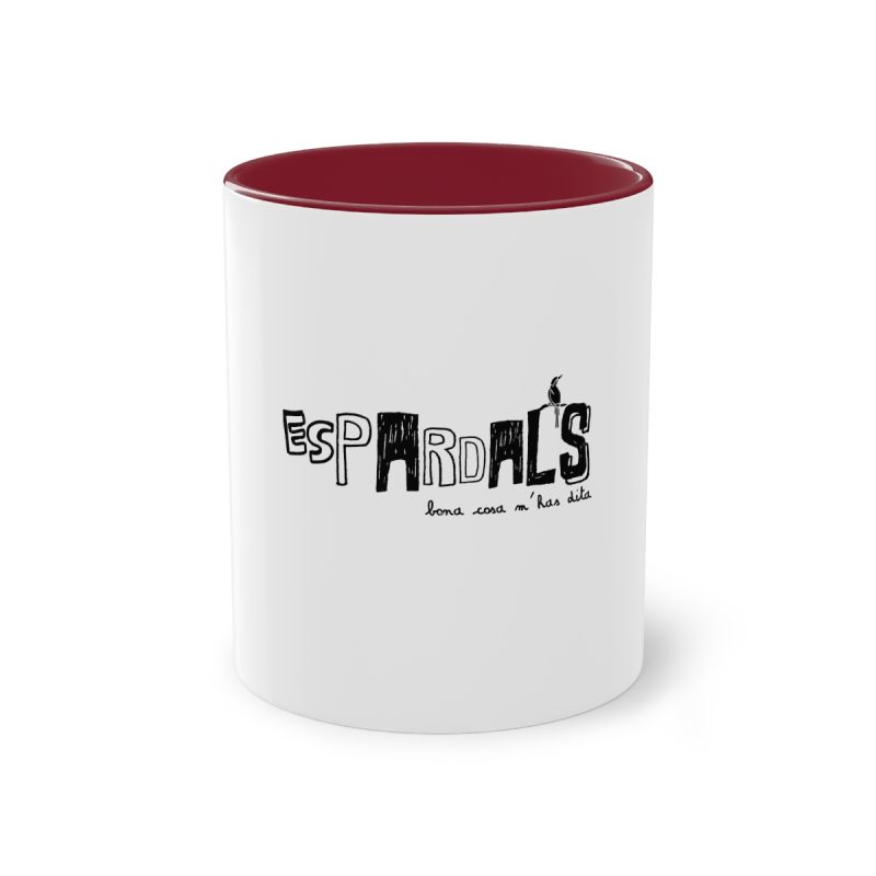Taza bicolor - Granate - Espardals — Bona cosa m’has dita
