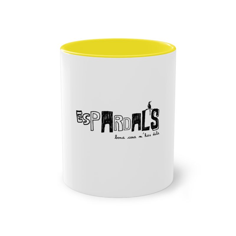 Taza bicolor - Amarillo - Espardals — Bona cosa m’has dita