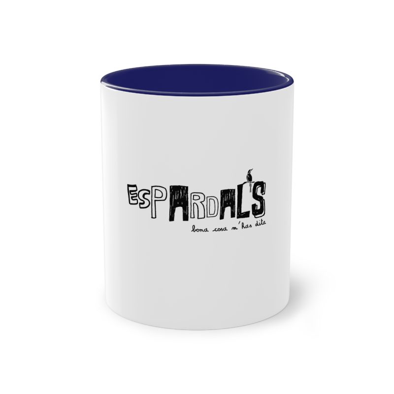 Taza bicolor - Azul oscuro - Espardals — Bona cosa m’has dita