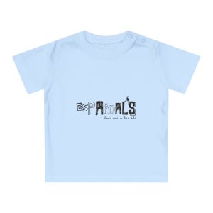 Camiseta de bebe - Azul empolvado - Espardals — Bona cosa m’has dita