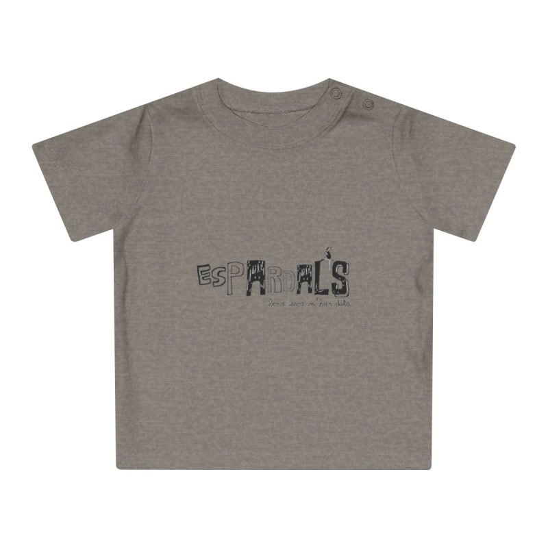 Camiseta de bebe - Gris jaspeado melange - Espardals — Bona cosa m’has dita