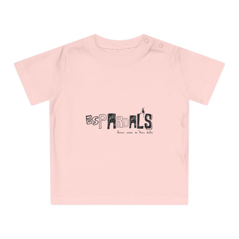 Camiseta de bebe - Rosa empolvado - Espardals — Bona cosa m’has dita
