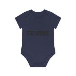 Body bebe manga corta organico - Azul marino nautico - Camiseta «Bon caliu» Body bebe manga corta organico - Azul marino nautico - Camiseta «Bon caliu»