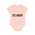 Body bebe manga corta organico - Rosa empolvado - Camiseta «Bon caliu» Body bebe manga corta organico - Rosa empolvado - Camiseta «Bon caliu»