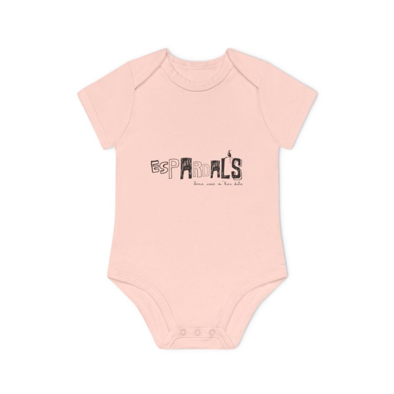 Body bebe manga corta organico - Rosa empolvado - Espardals — Bona cosa m’has dita