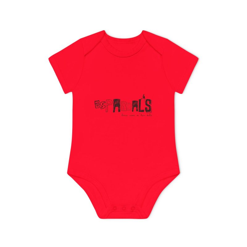 Body bebe manga corta organico - Rojo - Espardals — Bona cosa m’has dita