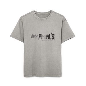 Camiseta oversize lavado acido - Gris asfalto - Espardals — Bona cosa m’has dita