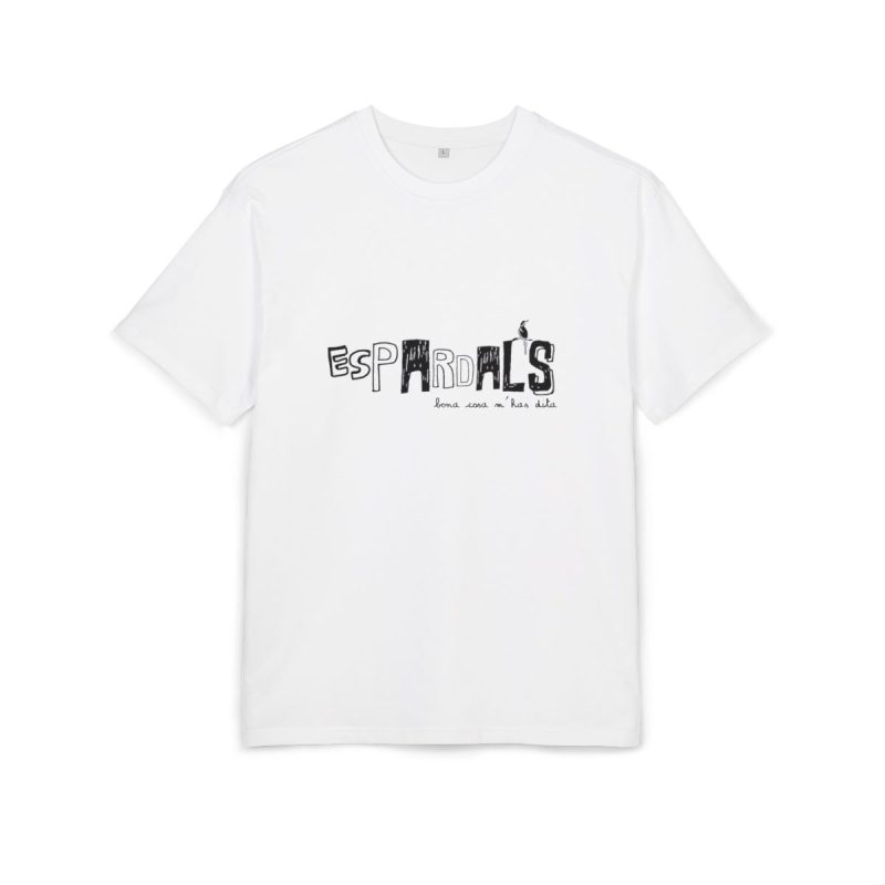 Camiseta oversize gruesa - Blanco - Espardals — Bona cosa m’has dita