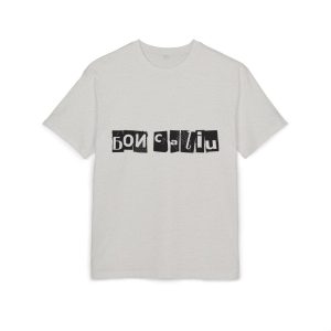 Camiseta oversize gruesa - Gris jaspeado claro - Camiseta «Bon caliu»