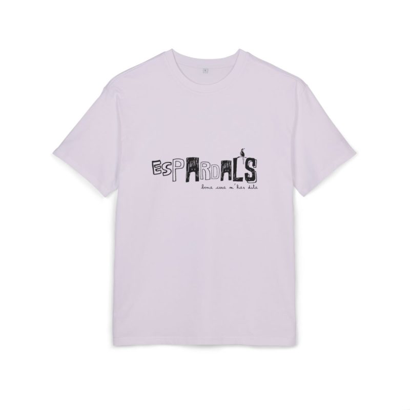 Camiseta oversize gruesa - Lila - Espardals — Bona cosa m’has dita