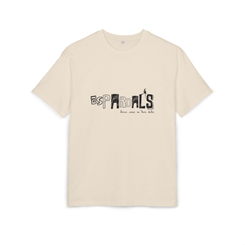 Camiseta oversize gruesa - Arena - Espardals — Bona cosa m’has dita