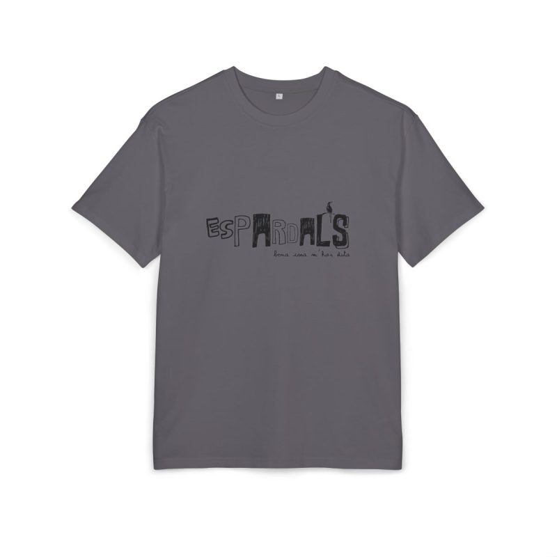 Camiseta oversize gruesa - Gris iman - Espardals — Bona cosa m’has dita